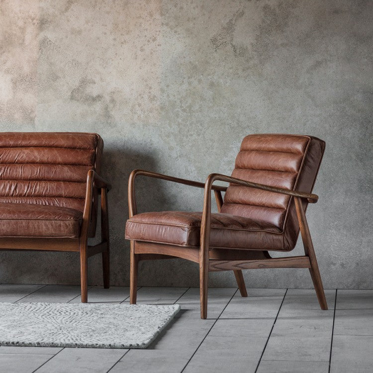 Gallery Direct Datsun Vintage Brown Occasional Chair 