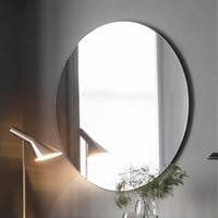 Gallery Interiors Hayle Round Mirror in Black