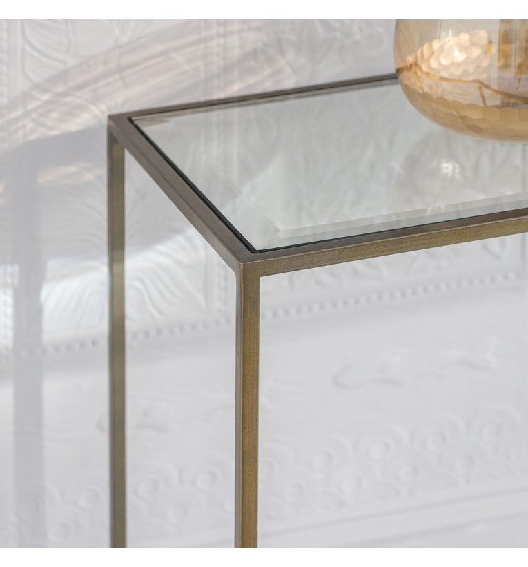 Gallery Interiors Rothbury Console Table in Bronze