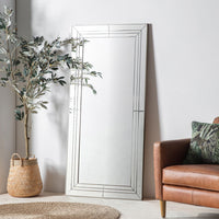 Gallery Interiors Knapton Leaner Mirror in Chrome