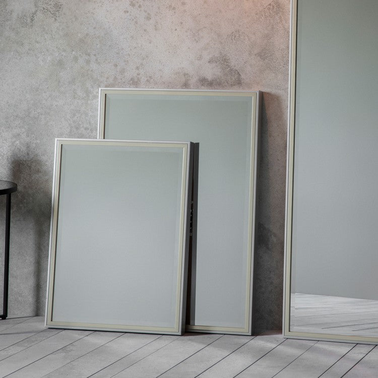  GalleryDirect-Gallery Interiors Floyd Medium Rectangle Mirror-Gold 97 