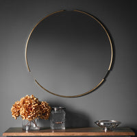 Gallery Interiors Fitzroy Round Mirror Gold