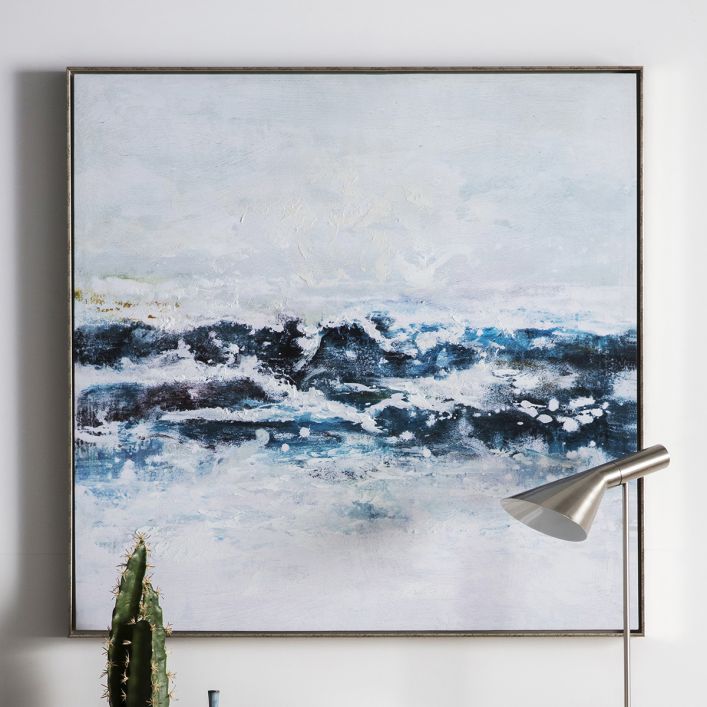Gallery Interiors Pacific Ocean Waves Framed Art