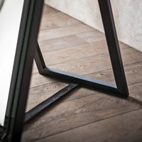 Gallery Interiors Luna Cheval Mirror in Black