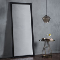 Gallery Interiors Luna Leaner Mirror in Black