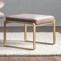 Gallery Interiors Fabien Footstool Mineral