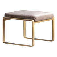 Gallery Interiors Fabien Footstool Mineral