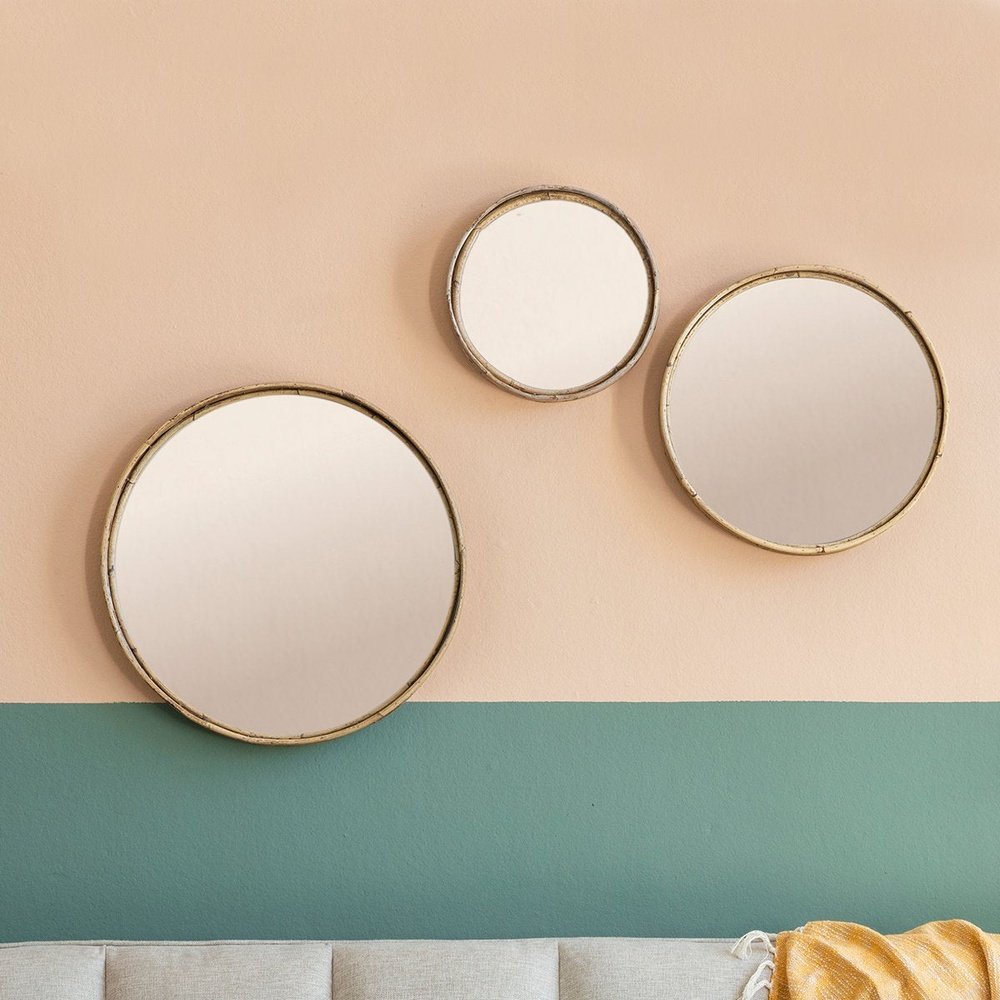 Gallery Rico Set of 3 Mirrors Natural-GalleryDirect-Olivia's