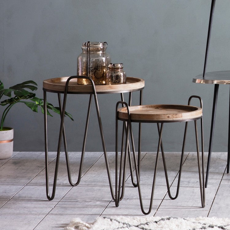 Hudson Living Nuffield Nest of 2 Tables-GalleryDirect-Olivia's 