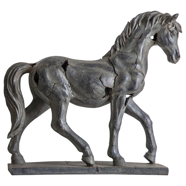  GalleryDirect-Gallery Interiors Tamir Antique Horse Statue-Grey 05 