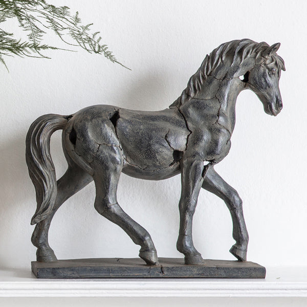  GalleryDirect-Gallery Interiors Tamir Antique Horse Statue-Grey 73 
