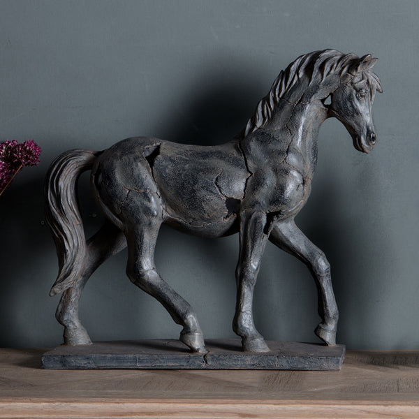  GalleryDirect-Gallery Interiors Tamir Antique Horse Statue-Grey 41 