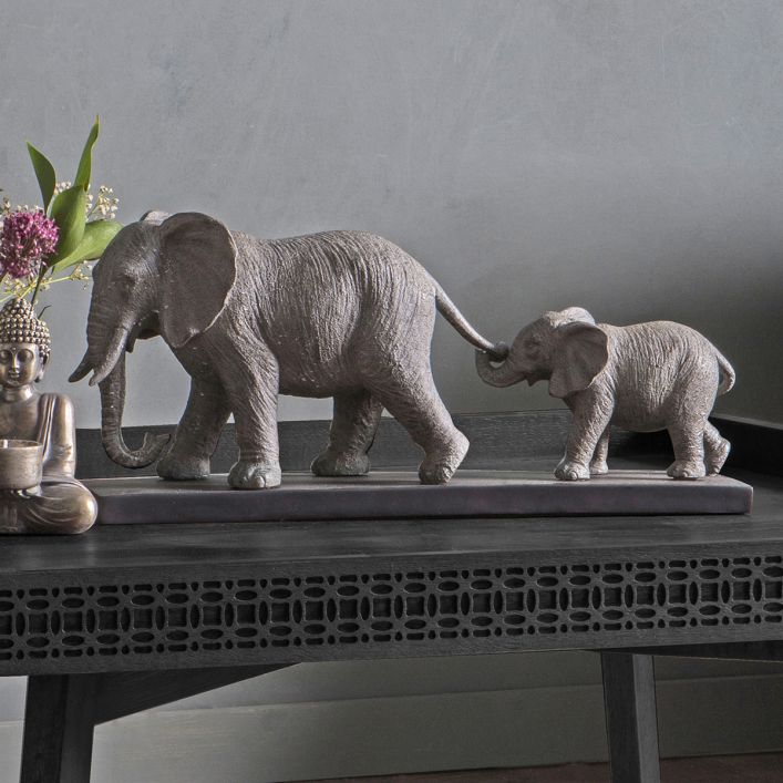 Gallery Interiors Sharga Elephant Plaque