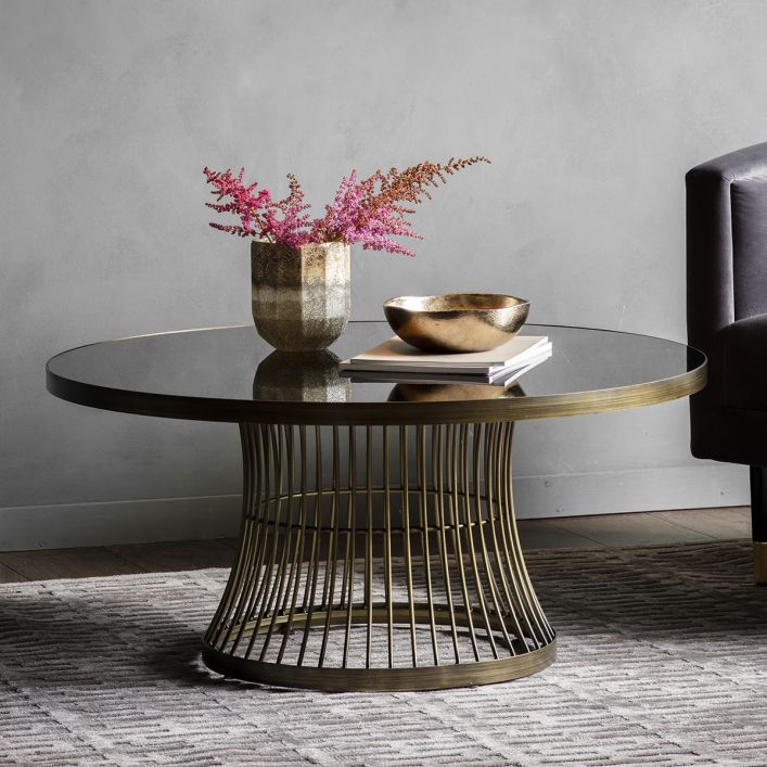 Gallery Interiors Pickford Coffee Table in Bronze
