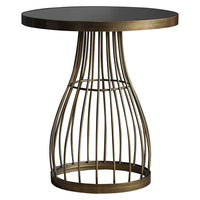 Gallery Interiors Southgate Side Table in Bronze