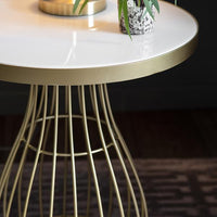 Gallery Interiors Southgate Side Table Champagne