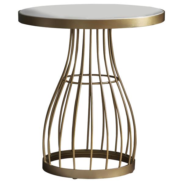 Gallery Interiors Southgate Side Table Champagne