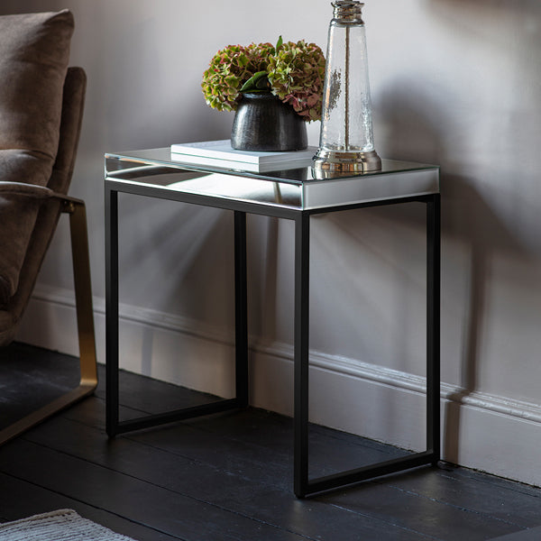 Gallery Interiors Pippard Side Table Black