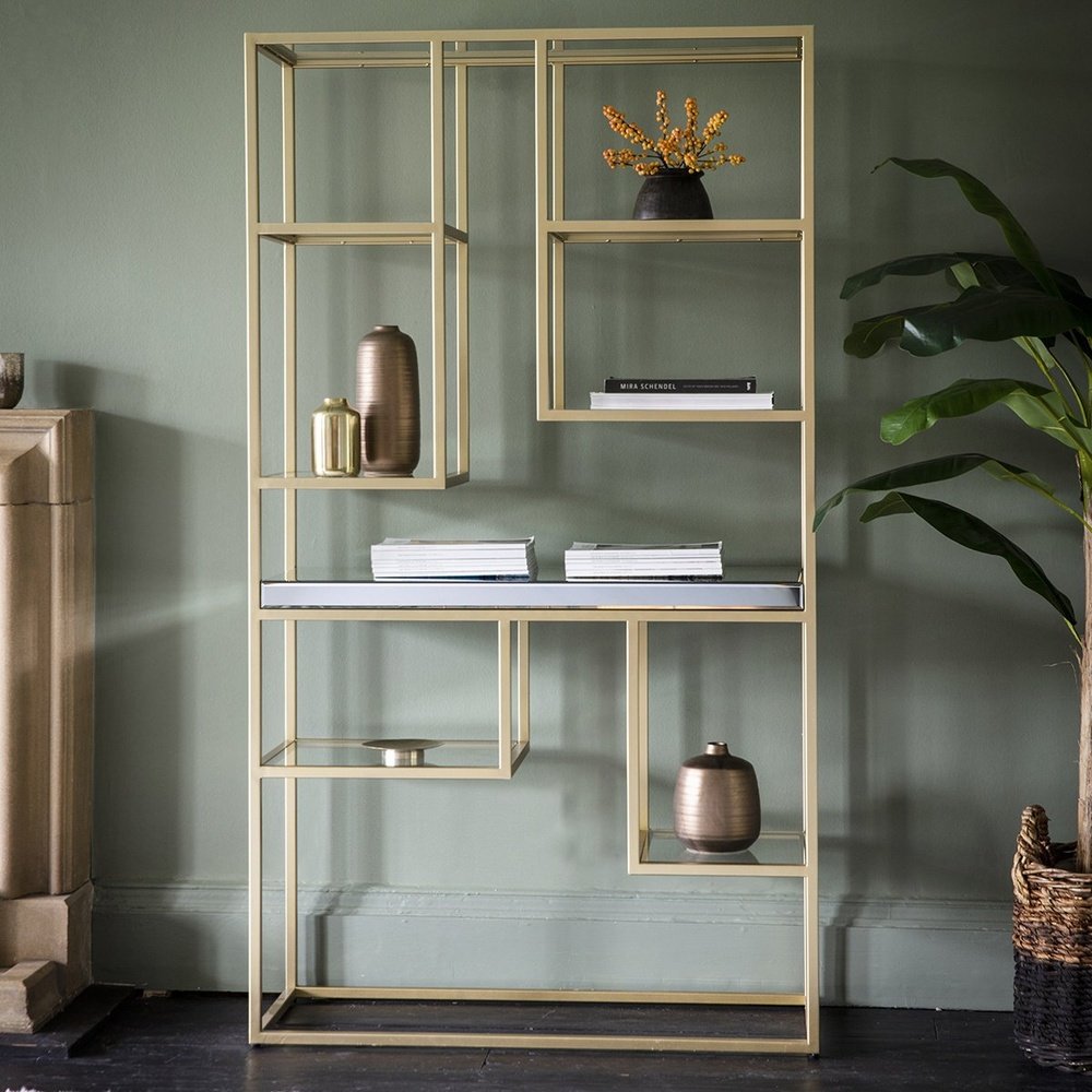 Gallery Pippard Open Display Unit Champagne-GalleryDirect-Olivia's