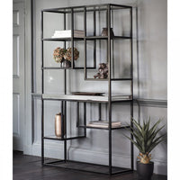 Gallery Interiors Pippard Open Display Unit in Black