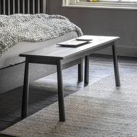 Gallery Interiors Wycombe Dining Bench Black