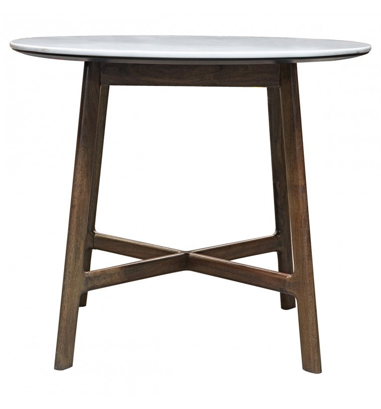 Gallery Interiors Barcelona 4 Seater Marble Round Dining Table