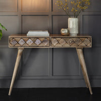 Gallery Interiors Tuscany Console Table Burnt Wax