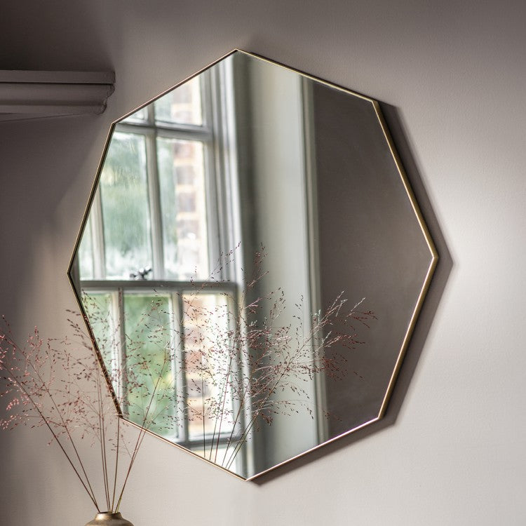Gallery Direct Bowie Octagon Mirror Champagne