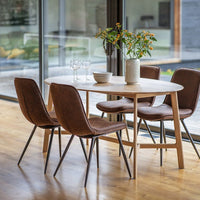 Gallery Interiors Madrid Oval 6 Seater Dining Table