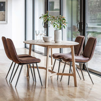 Gallery Interiors Madrid Oval 6 Seater Dining Table