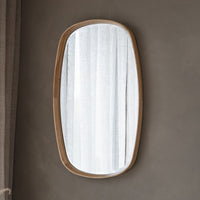 Gallery Interiors Keaton Oval Oak Mirror