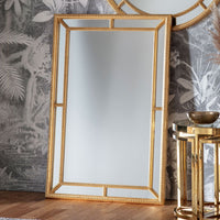 Gallery Interiors Sinatra Mirror in Gold