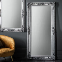 Gallery Interiors Altori Leaner Mirror in Silver