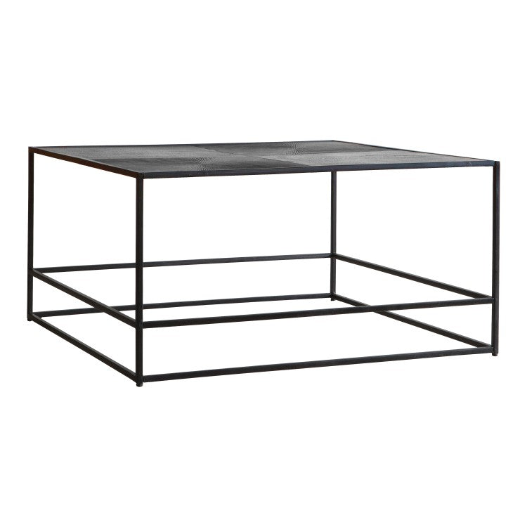 Gallery Interiors Hadston Coffee Table in Antique Silver