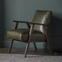 Gallery Interiors Neyland Occasional Chair in Heritage Green