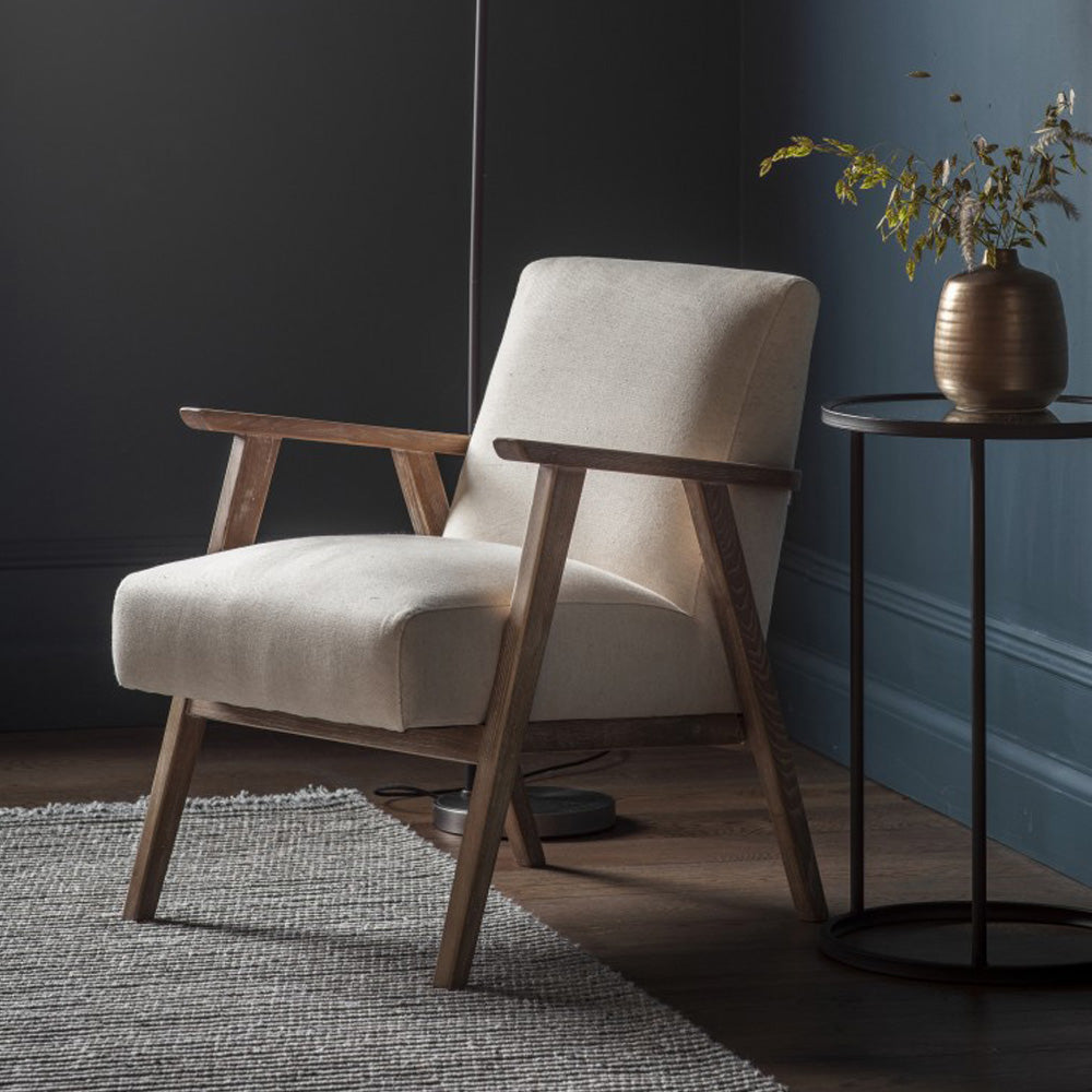  GalleryDirect-Gallery Interiors Neyland Occasional Chair in Natural Linen-Natural 309 