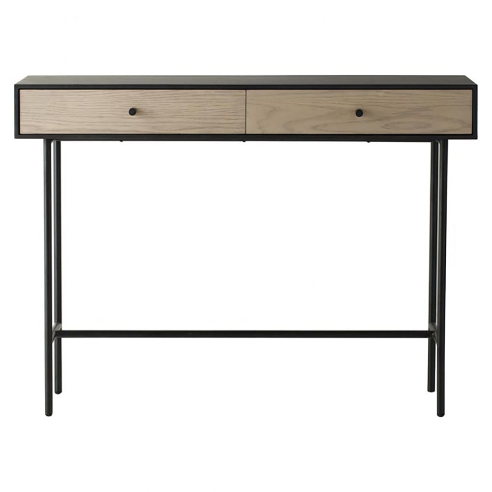  GalleryDirect-Gallery Interiors Carbury 2 Drawer Console Table-Light Wood 069 