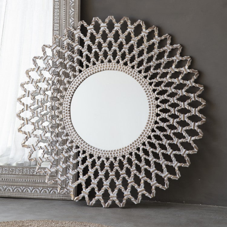 Bharta Mirror in Silver GalleryDirect 2