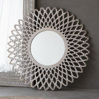 Gallery Interiors Bharta Mirror in Silver