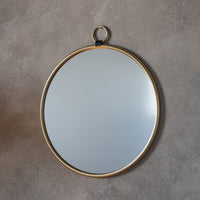 Gallery Interiors Bayswater Gold Round Mirror