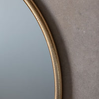 Gallery Interiors Bayswater Gold Round Mirror