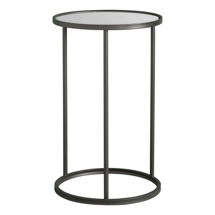 Gallery Interiors Hutton Side Table in Black