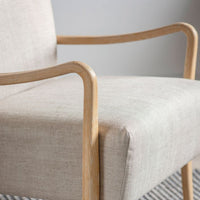 Gallery Interiors Chedworth Occasional Chair in Natural