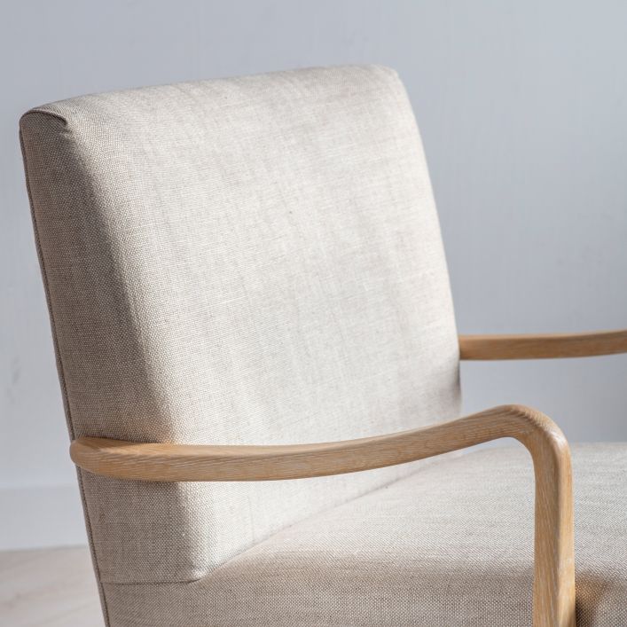Gallery Interiors Chedworth Occasional Chair in Natural