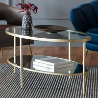 Gallery Interiors Hudson Coffee Table in Champagne