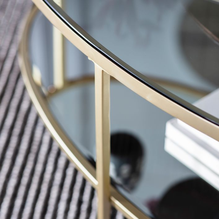  GalleryDirect-Gallery Interiors Hudson Coffee Table in Champagne-Gold 253 