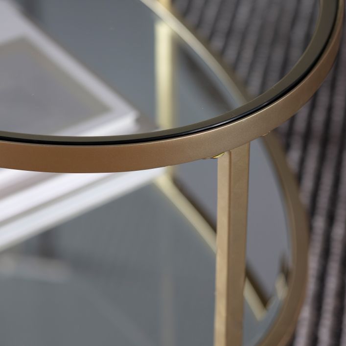  GalleryDirect-Gallery Interiors Hudson Coffee Table in Champagne-Gold 485 