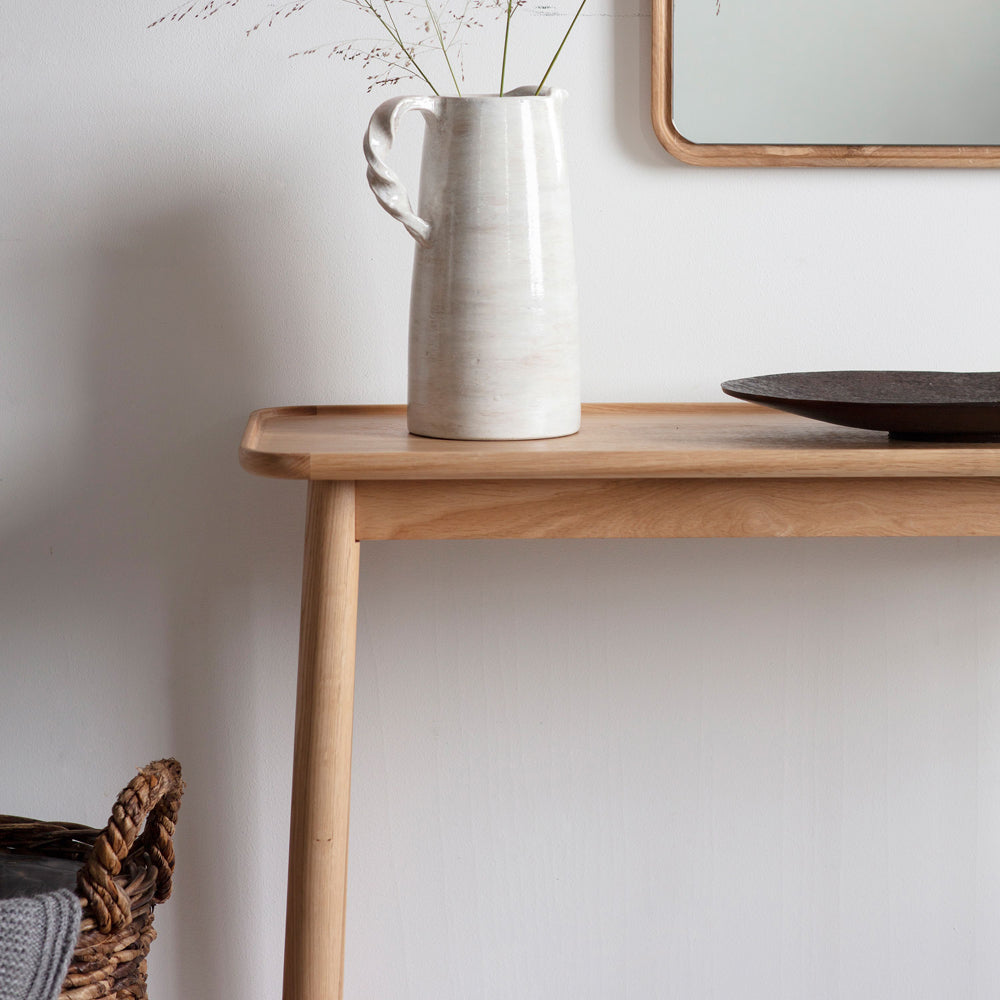 Gallery Interiors Kingham Solid Oak Console Table
