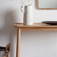 Gallery Interiors Kingham Solid Oak Console Table