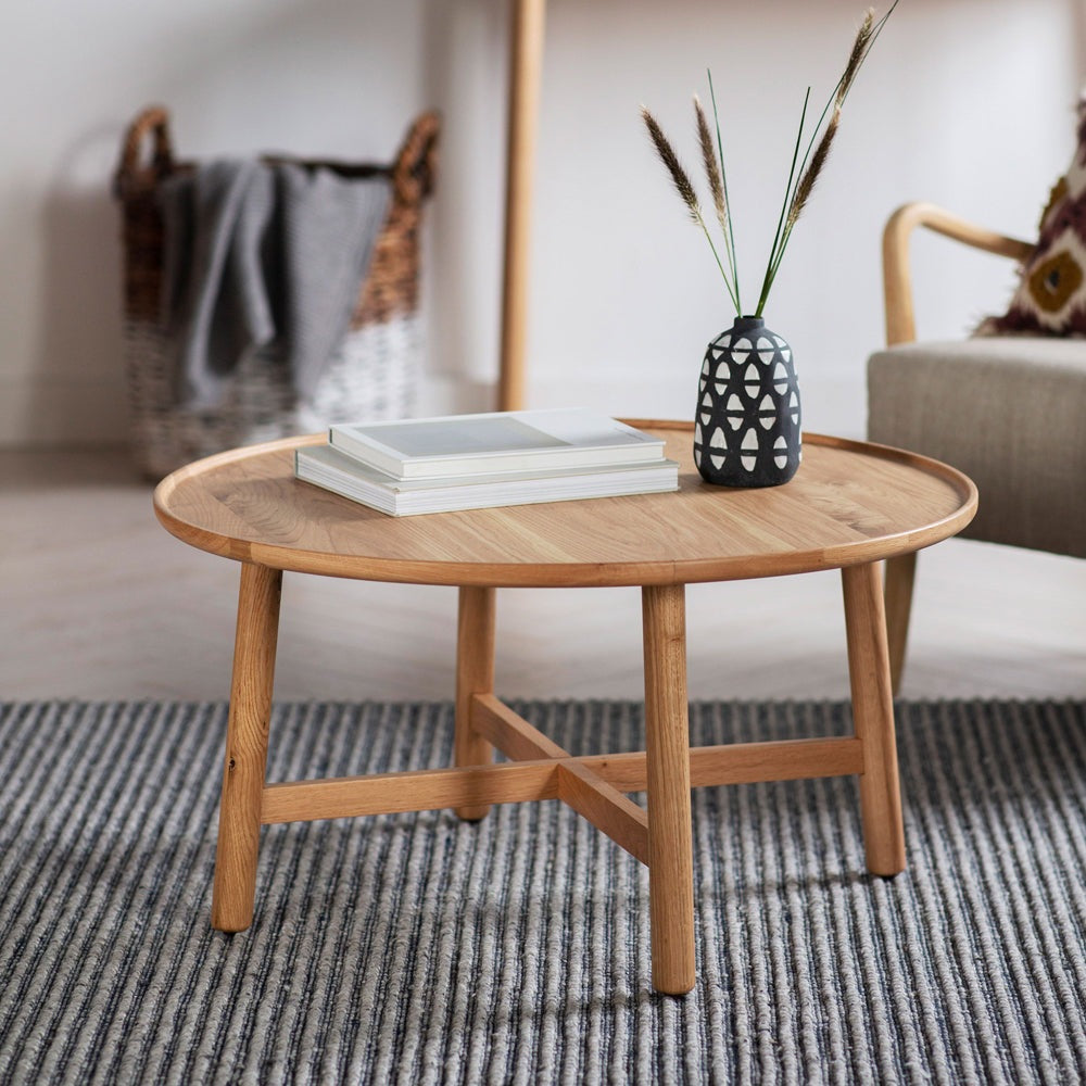 Gallery Interiors Kingham Round Coffee Table